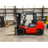 Toyota 11,000-LB. Capacity Forklift, Model 7FGCU55, S/N 60582, LPG, Cushion Tires, 3-Stage Mast, 172