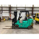 Mitsubishi 8,000-LB. Capacity Forklift, Model FGC40K, S/N AF87B00131, LPG, Cushion Tires, 3-Stage Ma