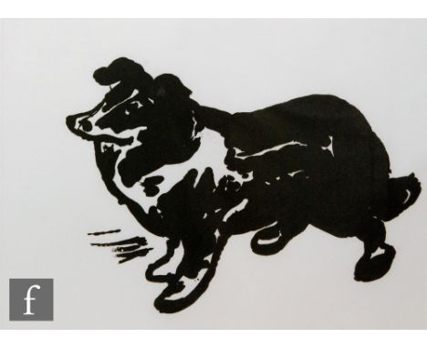 Humphrey Ocean (B. 1951) - A sheep dog, screen print, signed with initials and dated 2010 in pencil, numbered 40/40, framed 4