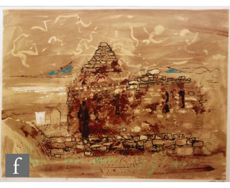 John Piper, RA (1903-1992) - 'Kilmory Chapel, Argyll', lithograph, signed in pencil, numbered 64/70, published 1975, framed, 