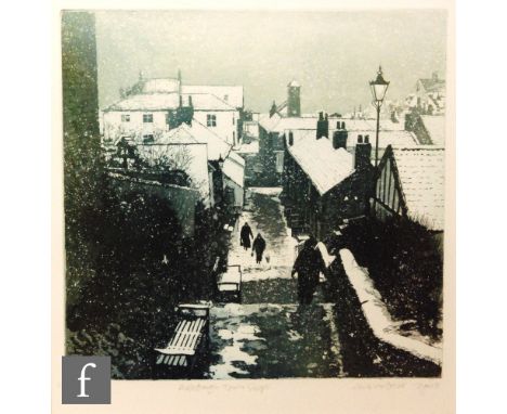 Derek Chambers (Contemporary) - 'Aldeburgh Town Steps', etching with aquatint, signed in pencil and dated 2003, numbered 30/5