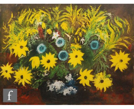 John Piper, RA (1903-1992) - Yellow Flowers, lithograph, signed in pencil, numbered 31/100, published 1988, 41cm x 55cm. 