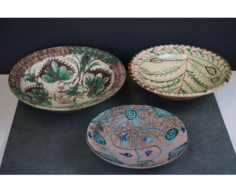 A collection of three vintage Spanish / Moroccan Dishes. 