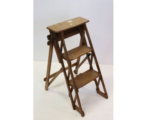 Vintage pine set of dresser steps 