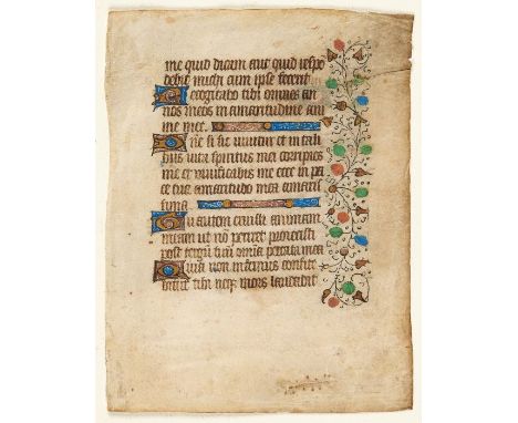 Manuscript on vellum French, circa 1450  17cm x 12.5cm  Provenance: Joanna Booth Antiques, London  