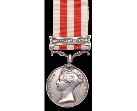 An Intriguing Original Defender’s Indian Mutiny Medal awarded to Acting-Sergeant John Bonnetta, 32nd Light Infantry, of Truro