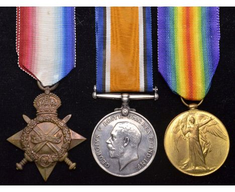 A Great War ‘Second Ypres’ Casualty Trio & Memorial Plaque awarded to Lance-Corporal Herbert Redfern, 2nd Battalion King’s Ow