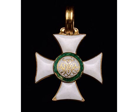 Austria, Imperial Austrian Military Order of Maria Theresa, Knight’s breast badge, awarded in 1800, in gold and enamels, with