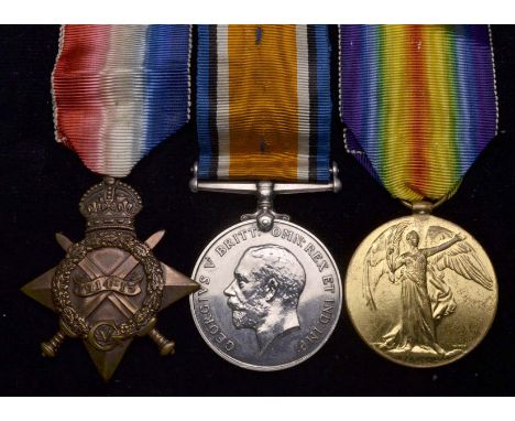 A Great War Casualty Trio & Memorial Plaque awarded to Private William Chisnall, 6th (Princess Victoria’s) Battalion Royal Ir
