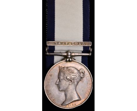 The N.G.S. Trafalgar awarded to Armourer’s Mate Charles Freeman, who served aboard H.M.S. Orion during the Battle of Trafalga