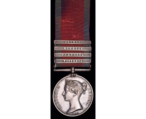 The M.G.S. 4-Clasp and Army of India Pair awarded to Major Robert Marsh, 2nd Battalion 24th (2nd Warwickshire) Regiment of Fo