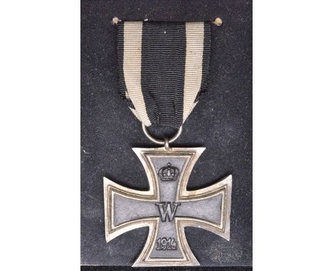 Germany, A WWI Iron Cross and Silver Memorial Cup Pair with original citation card to Gottfried Stadler, 12 Company, 19th Inf