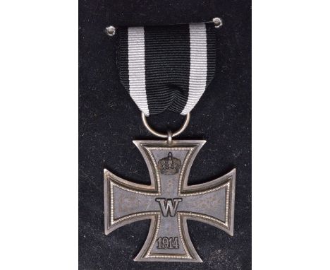 Germany, A WWI Iron Cross and Silver Memorial Cup Pair with original citation card to Sergeant Jungling Joseph Kraus, 3 Compa