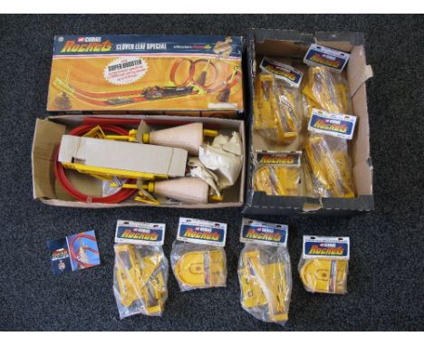 Corgi Rockets: Clover Leaf Special set No. 2053 with box, internal packaging and booklet together with eight unopened track p