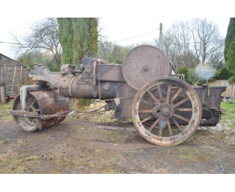 1922 Aveling and Porter C Type steam road roller,  Registration No. FX 9869. Barn stored for over thirty years. Original buff
