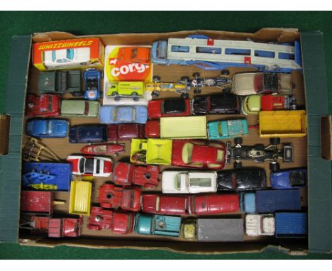 Corgi, approx forty items to include: Whizzwheels Mercedes 350SL, boxed, several different Minis, an A40, tractor units, raci