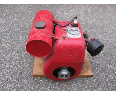 Villiers Mk10 98cc stationary rope start air cooled engine, Serial No. 619/11015 fitted with a plate reading The Barford Atom