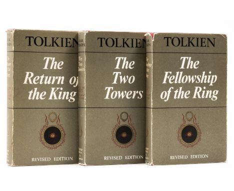 Tolkien (J.R.R.) The Lord of the Rings, second edition, fourth impression, folding maps, original cloth, dust-jackets, slight
