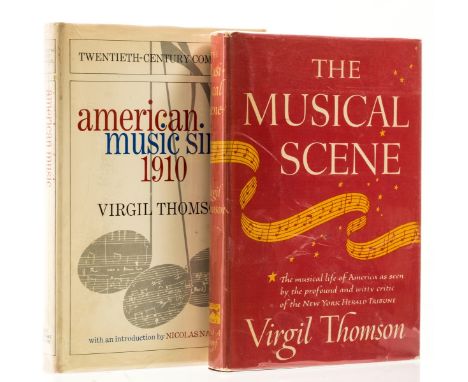 NO RESERVE Thomson (Virgil) American Music Since 1910, signed presentation inscription from the author to Ira Gershwin on fro