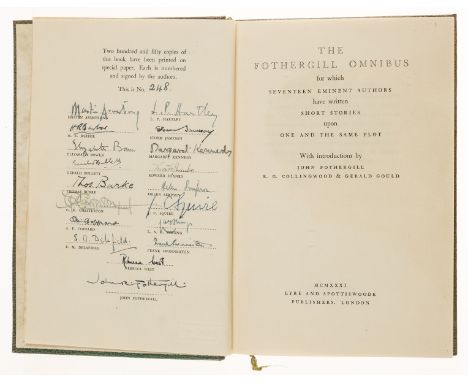 Fothergill (John) &amp; others. The Fothergill Omnibus: for which seventeen eminent authors have written short stories upon o