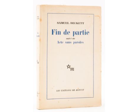 NO RESERVE Beckett (Samuel) Fin de Partie Suivi de Acte Sans Paroles, first edition, almost entirely unopened in original wra