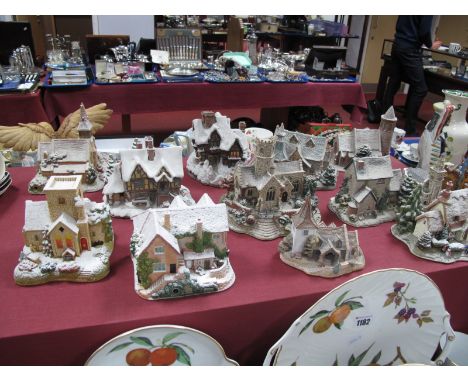 Lilliput Lane Models - Christmas in Canterbury, Lead Kindly Light in Winter, Starlight Christmas and one other (all musical);