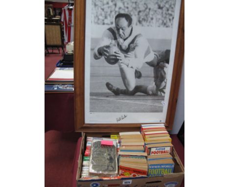 Gamages 1925-6 Football Annual, (some pages absent) later Playfair, News of the World annuals:- One Box. Big Blue Tube signed