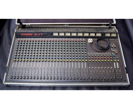A Dynamix 24-8-2 mixing console