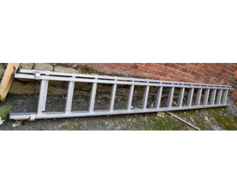 A Werner 2135 3.5m (7m) aluminium ladder