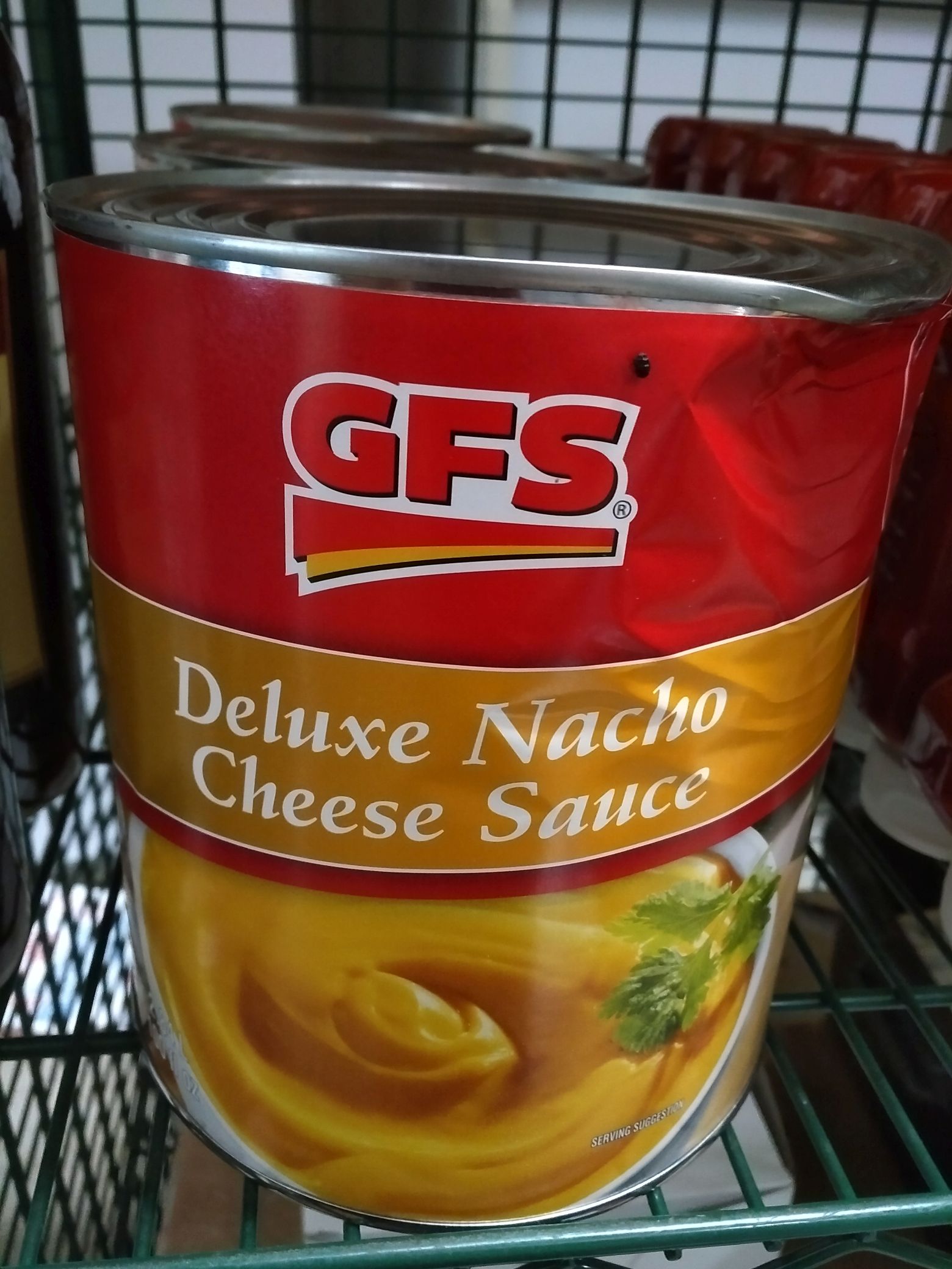 GFS Nacho Cheese (dented cans) 2.84 x 3, Location EC5