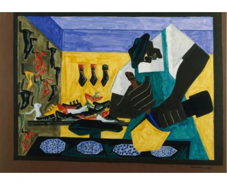 Jacob Lawrence (1917â€“2000) was a prominent American painter known for his powerful depictions of African American life and 