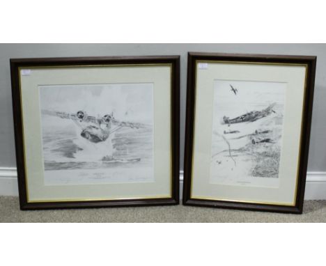 Four black and white limited edition prints by Robert Taylor including 'Surface Action', no. 11/65, signed by the artist and 