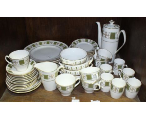 SECTION 36. A fifty-one piece Spode 'Persia' pattern part coffee and dinner service comprising a coffee pot, coffee cans, sou