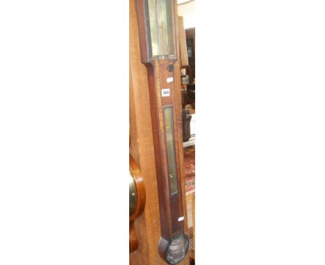 Georgian mahogany stick barometer in need of attention