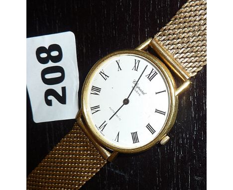 18ct gold men's Chopard Automatic wrist watch & strap, approx 65g inc. movement