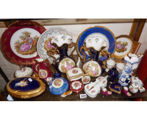 Large quantity of Limoges porcelain (one shelf)