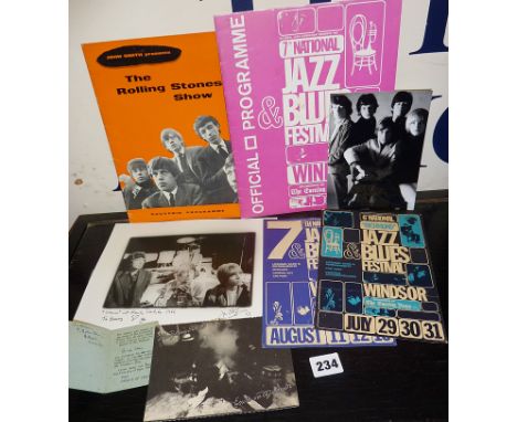 Various Rock Music ephemera relating to The Rolling Stones, Cream, Fleetwood Mac etc.  Including black & white photographs of