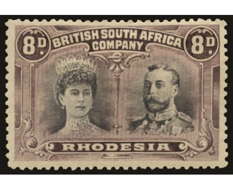 1910-13 Double Heads, perf 13½ 8d grey-purple and dull purple (SG 185a), hinge remain and light overall gum toning but large 