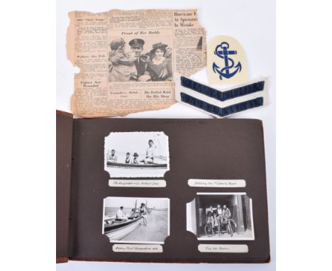 Photograph Album Belonging to Petty Officer Thomas J Hart, HMS Ardent H.41 and HMS Antelope D.36 with Pre-War Photographs Inc