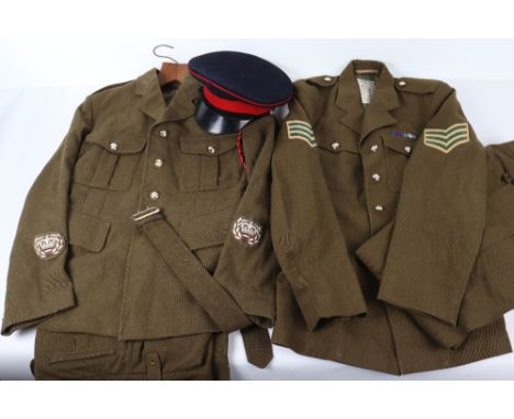 British Royal Army Ordnance Corps Warrant Officer’s No2 Dress Uniform, consisting of four pocket 1962 No2 Dress tunic and tro