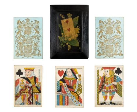 *De La Rue (Thomas, and Co., publisher). Queen Victoria & Prince Albert commemorative playing cards, 1839, fifty-two chromoli