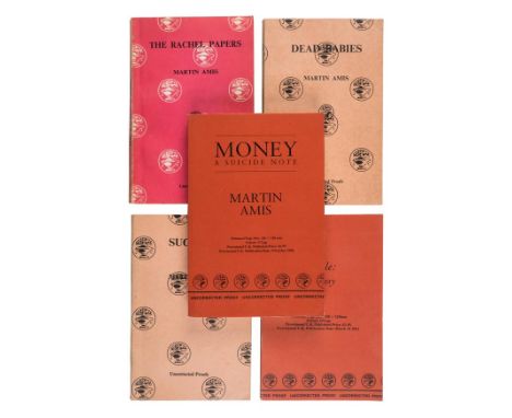 Amis (Martin). The Rachel Papers, 1973; Dead Babies, 1975; Success, 1978; Other People: A Mystery Story, 1981; Money, A Suici