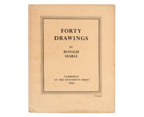 Searle (Ronald). Forty Drawings, 1st edition, CUP, Cambridge, 1946, 40 monochrome drawings, light spotting to endpapers, orig