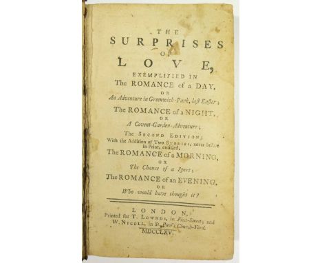 [Cleland, John]. The Surprises of Love, Exemplified in the Romance of a Day, or an Adventure in Greenwich Park, last Easter; 
