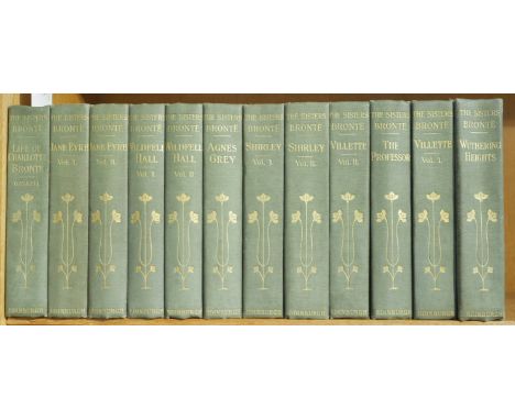 Bronte (Charlotte, Emily & Anne). Novels of the Sisters Bronte, edited by Temple Scott, 12 volumes, Thornton Edition, John Gr