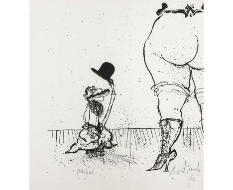 Searle (Ronald). Hommage … Toulouse Lautrec, Edition Empreinte, Paris, 1969, lithograph illustrations, loose as issued in ori