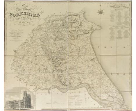 Yorkshire. Bryant (A.), Map of the East Riding of Yorkshire from actual survey..., in the years 1827 & 1828, published A. Bry