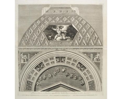 Raphael (Sanzio ). Loggie di Rafaele nel Vaticano, [Rome, circa 1770-1776,],  fine double-page engraved view of the corridor 