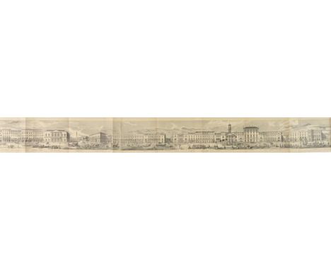 London. Leighton (George C.), Grand Architectural Panorama of London, Regent Street to Westminster Abbey, published J.Whitela