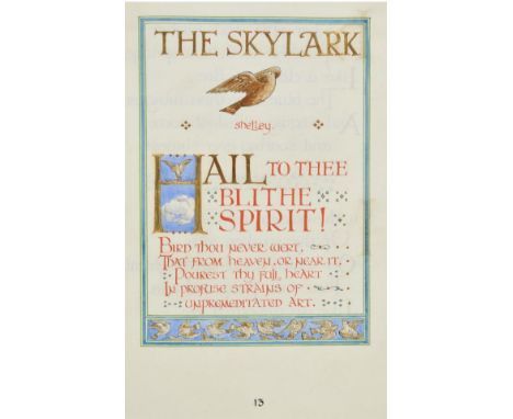 Illuminated Manuscript. A Book of Poems, [illuminated] by Annie Mabel Richards, 1910,  a collection of poems by various autho
